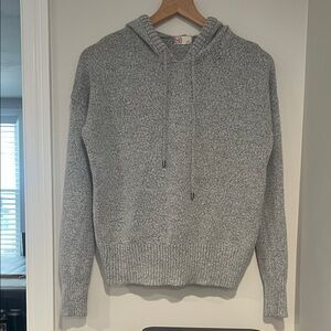 Gray Hooded Woman’s Sweater